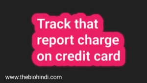 Track That Report Charge On Credit Card